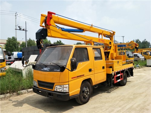 江鈴雙排12米藍牌高空作業(yè)車